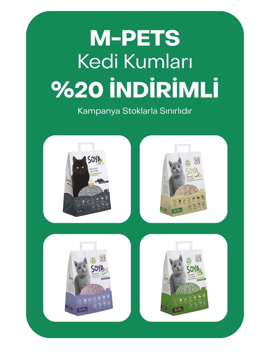 M-Pets kedi kumları %20 indirimli