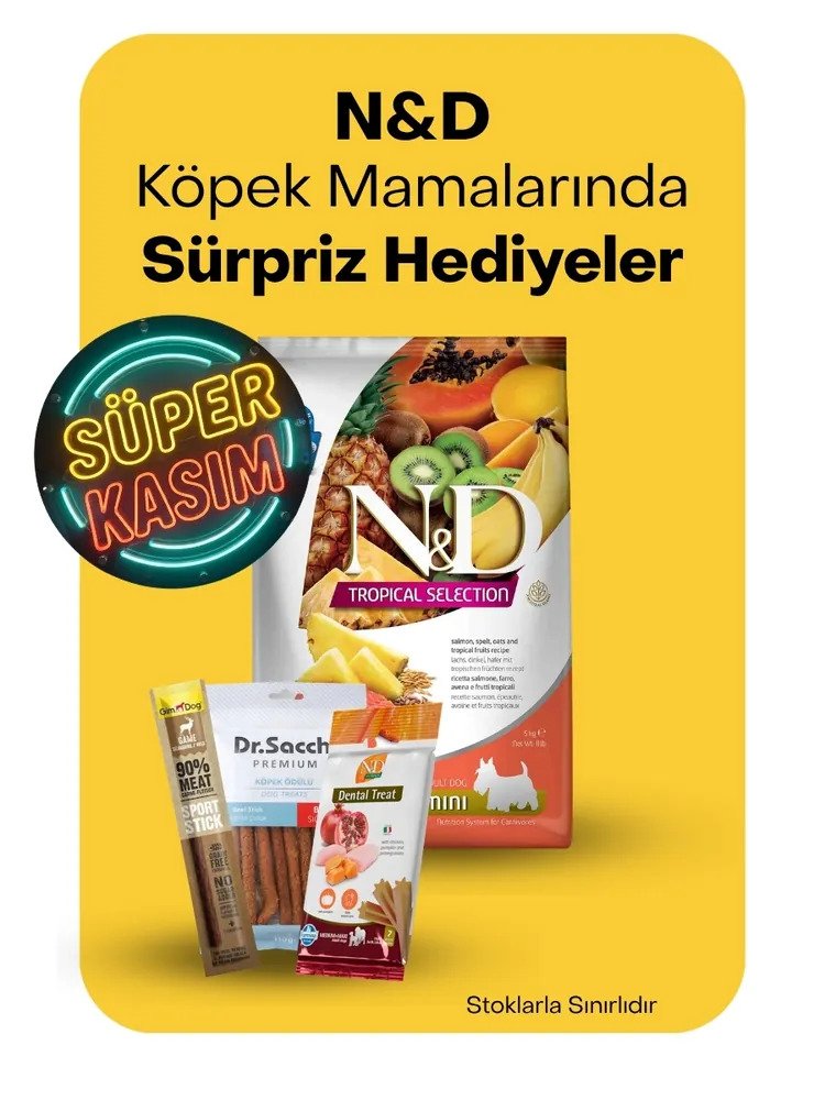 ND köpek mamalarında sürpriz hediyeler
