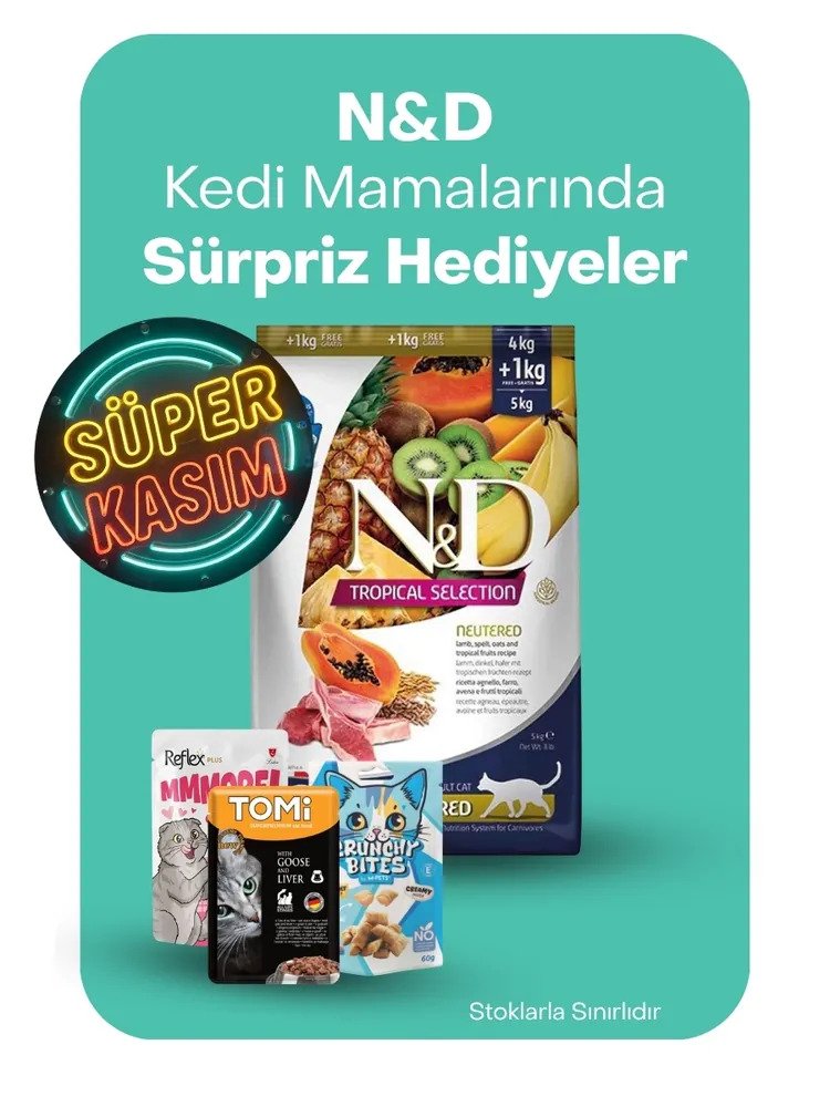 ND kedi mamalarında sürpriz hediyeler