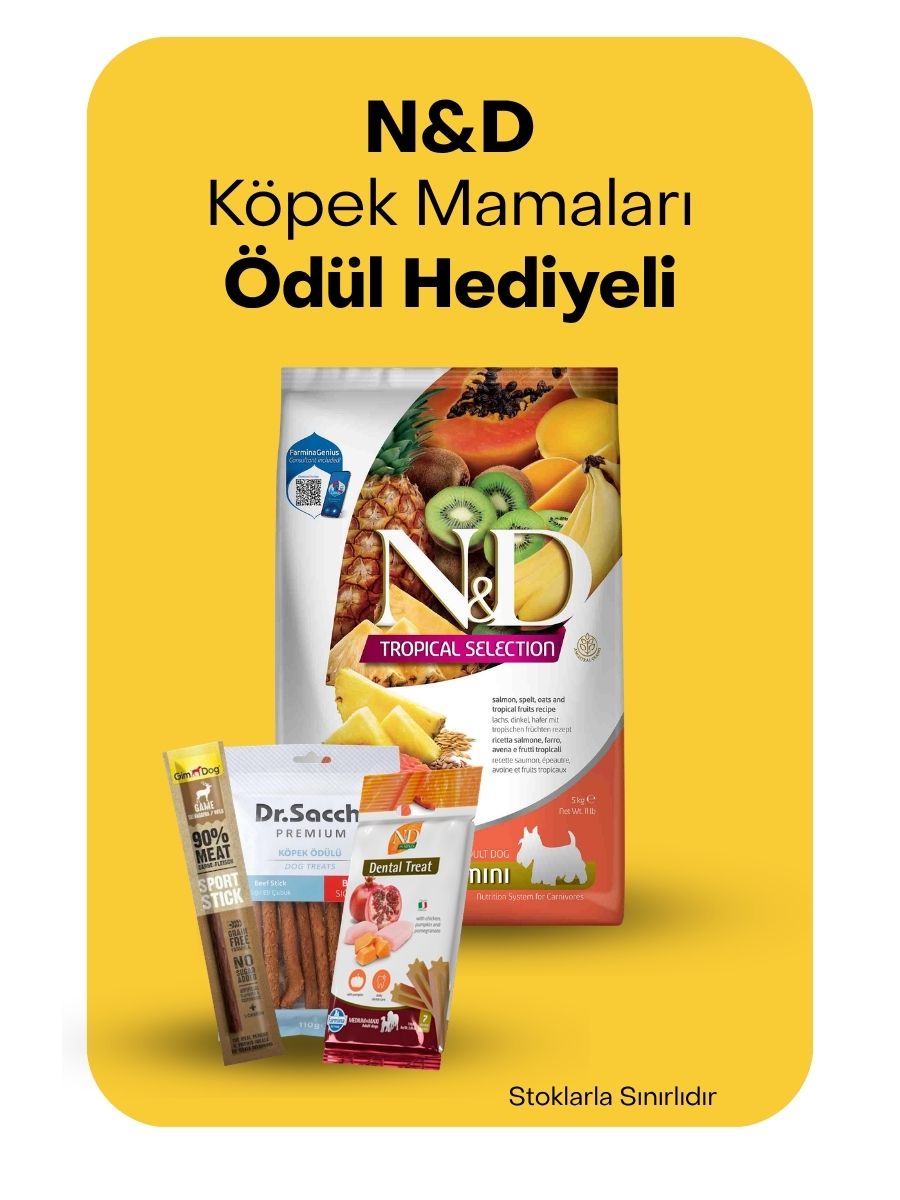 N&D köpek mamaları ödül hediyeli