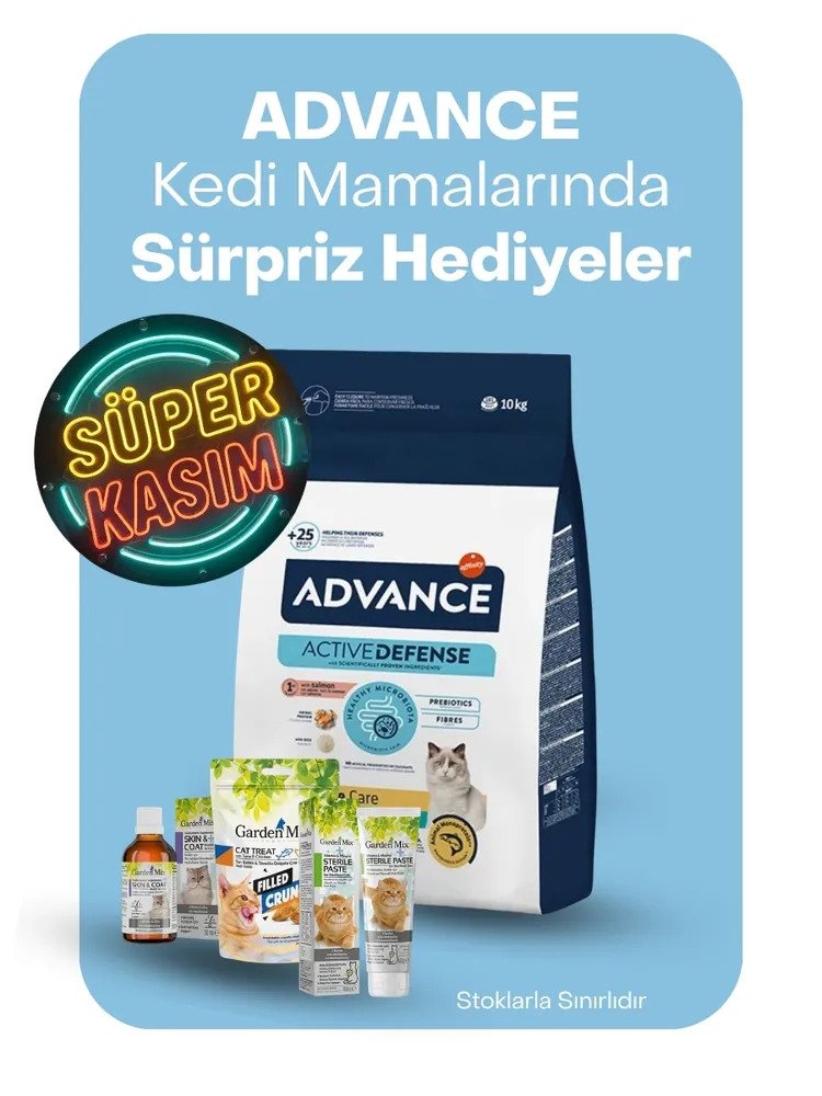 Advance kedi mamalarında sürpriz hediyeler