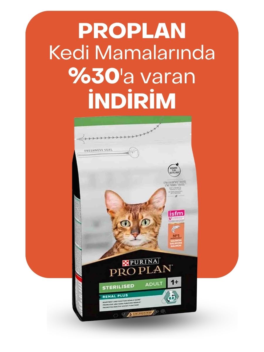 Proplan kedi mamaları %30a varan indirimli