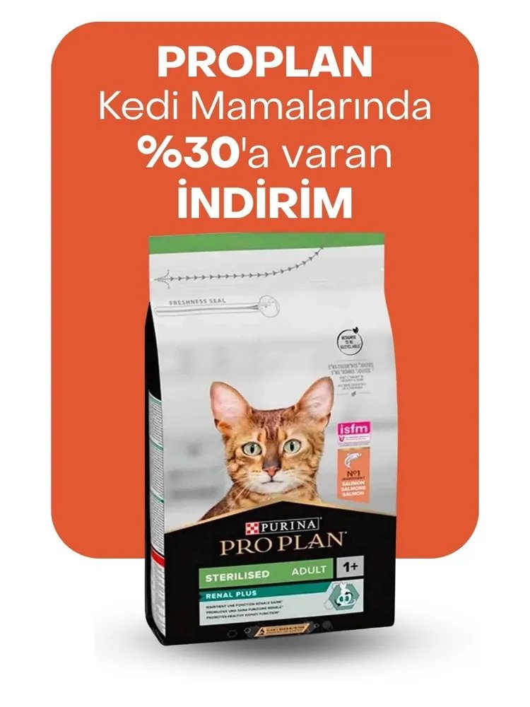 Proplan kedi mamaları %30a varan indirimli
