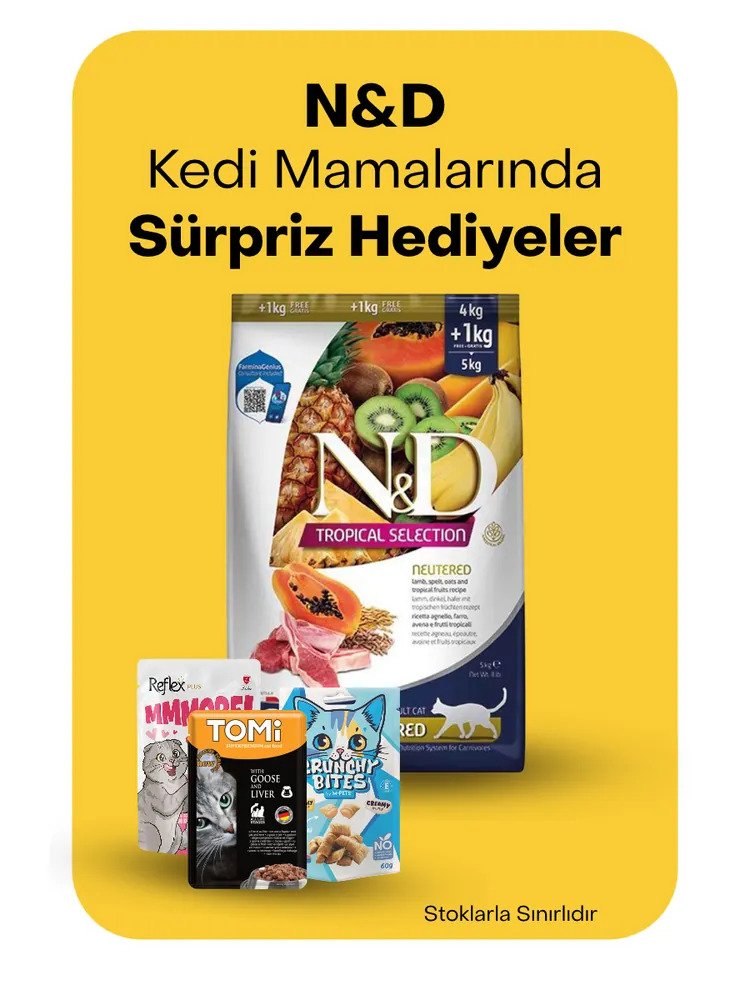 ND kedi mamalarında sürpriz hediyeler