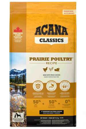 ACANA - Acana Prairie Poultry Tavuk ve Hindi Etli Köpek Maması 14,5kg