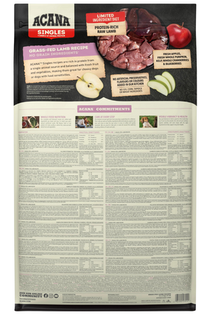 Acana Grass Fed Lamb Tahılsız Kuzu Etli ve Elmalı Yetişkin Köpek Maması 11,4kg - Thumbnail