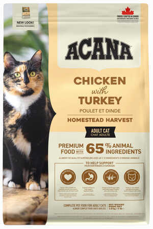 ACANA - Acana Homestead Harvest Tavuk ve Hindi Etli Yetişkin Kedi Maması 1,8kg