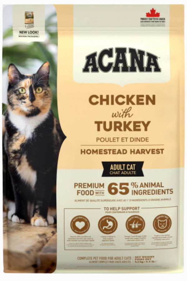 Acana Homestead Harvest Yetişkin Kedi Maması 4,5kg