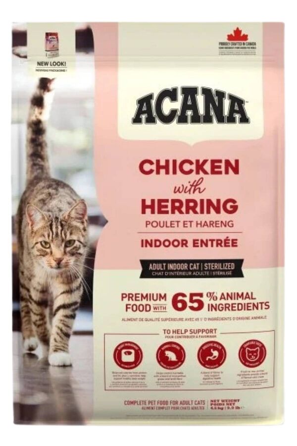 Acana Indoor Entree Tavuk ve Hindi Etli Kısırlaştırılmış Kedi Maması 4,5kg