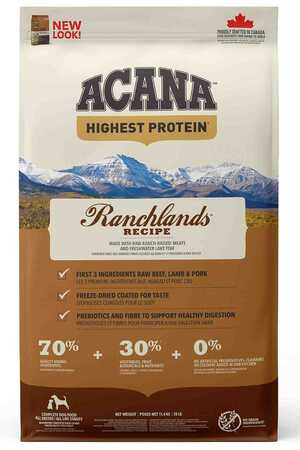 ACANA - Acana Ranchlands Tahılsız Sığır Etli Köpek Maması 11,4kg