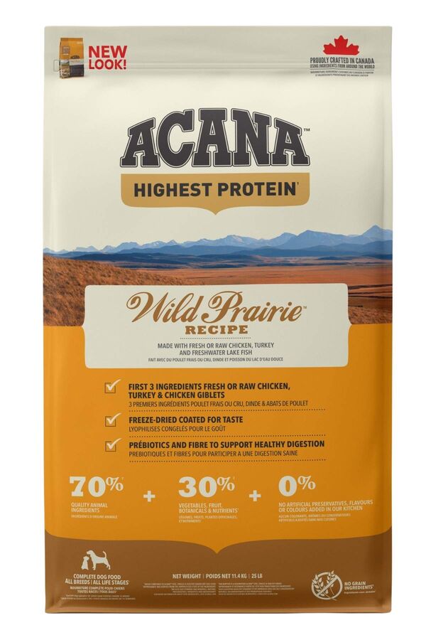 Acana Wild Prairie Tüm Irk ve Yaşam Evreleri için Köpek Maması 11,4kg