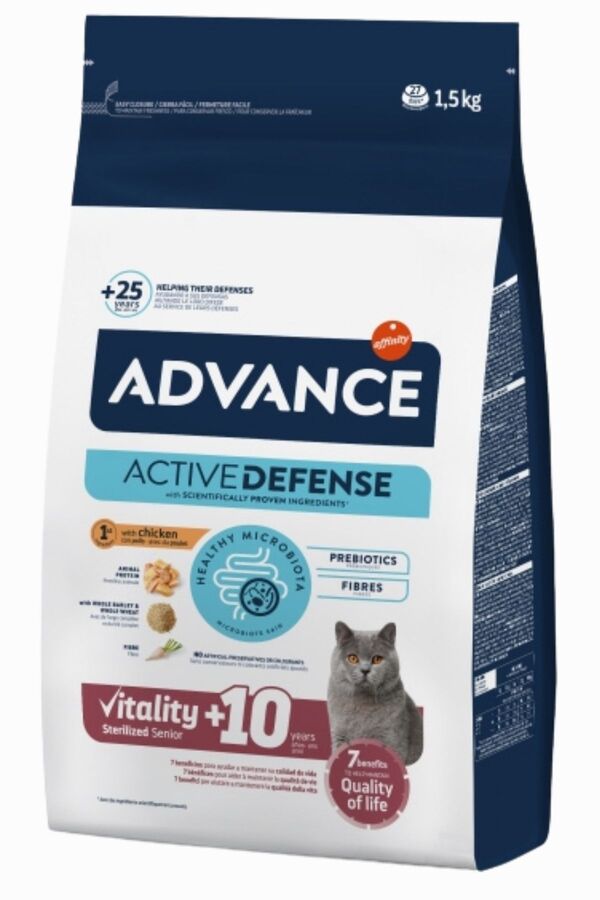 Advance Sterilised +10 Yaşlı Kısırlaştırılmış Kedi Maması 1,5 kg Advance Sterilised +10 Yaşlı Kısırlaştırılmış Kedi Maması 1,5 kg