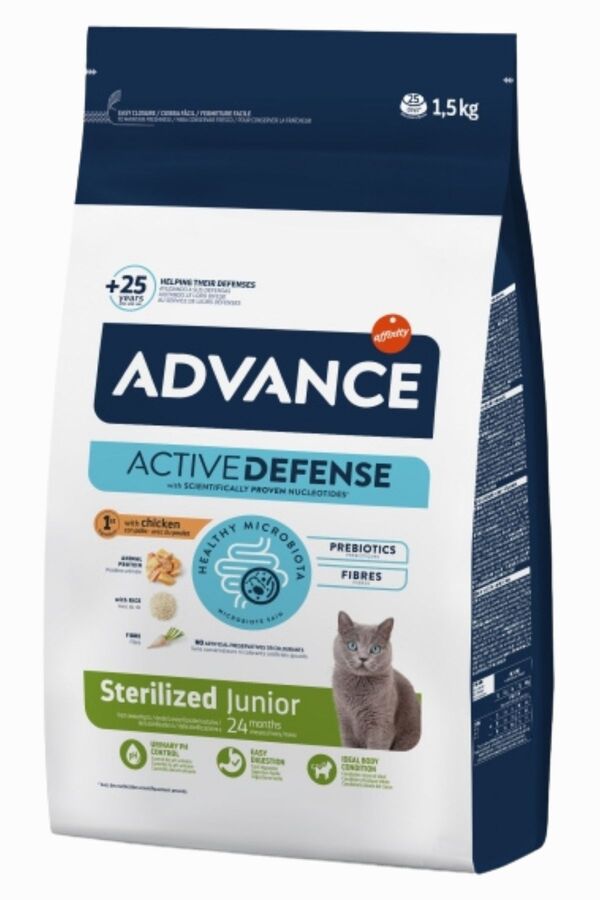 Advance Young Sterilised Tavuklu Kısırlaştırılmış Kedi Maması 1,5kg Advance Young Sterilised Tavuklu Kısırlaştırılmış Kedi Maması 1,5kg