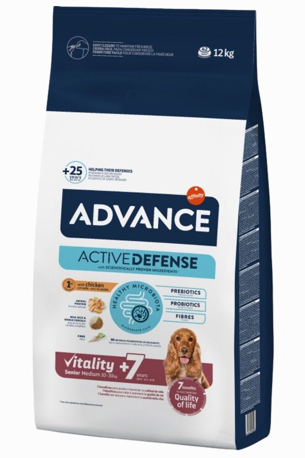 Advance Senior Tavuklu Orta Irk Yaşlı Köpek Maması 12kg