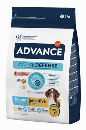 Advance Puppy Sensitive Somonlu Yavru Köpek Maması 3kg