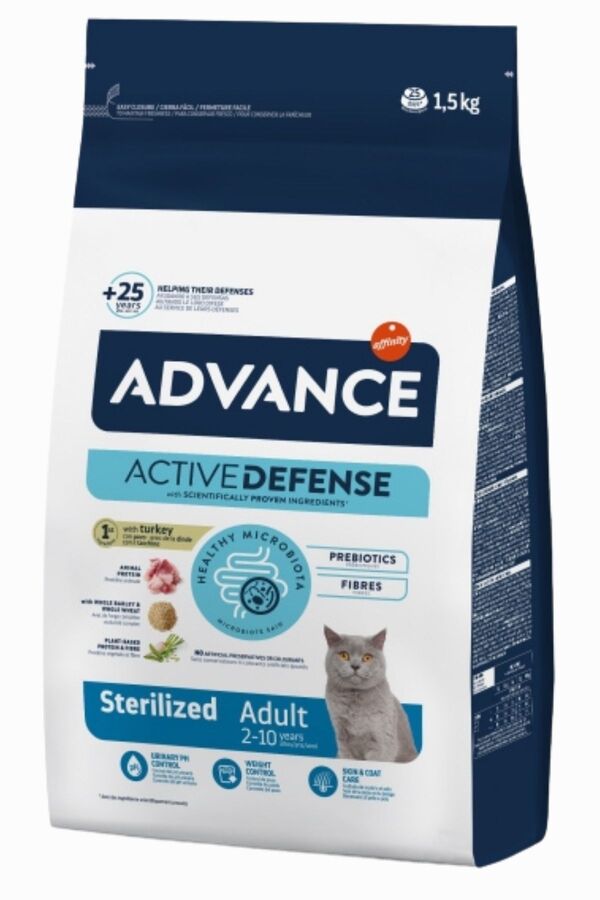 Advance Hindili Kısırlaştırılmış Kedi Maması 1,5kg Advance Hindili Kısırlaştırılmış Kedi Maması 1,5kg