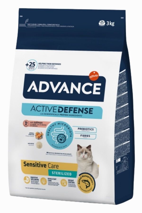Advance Sensitive Somonlu Kısırlaştırılmış Kedi Maması 3kg