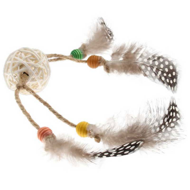 Gigwi Bambu Toplu Tüylü Kedi Oyuncağı 22cm