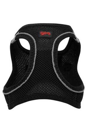 TAILPETZ - Tailpetz Air Mesh Harness Siyah Köpek Göğüs Tasması XL