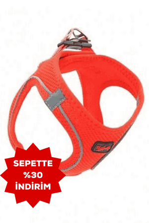 TAILPETZ - Tailpetz Air-Mesh Harness Garnet Köpek Göğüs Tasması 3XS