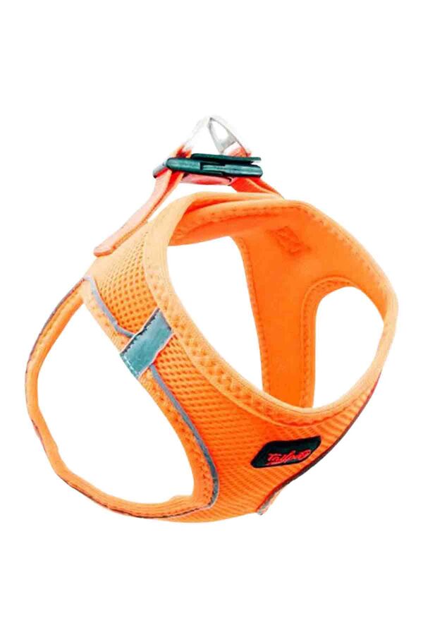 Tailpetz Air Mesh Harness Neon Turuncu Köpek Göğüs Tasması 3XS