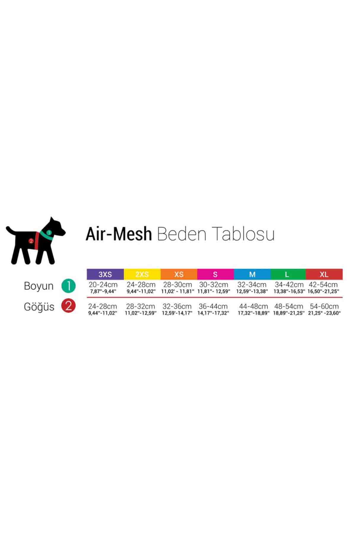 Tailpetz AirMesh Harness Yellow Göğüs Tasması S