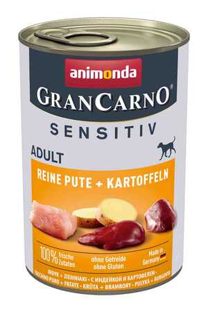 ANIMONDA - Animonda Gran Carno Sensitive Hindili Ve Patatesli Yetişkin Köpek Konservesi 400gr ANIMONDA - Animonda Gran Carno Sensitive Hindili Ve Patatesli Yetişkin Köpek Konservesi 400gr