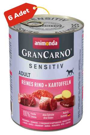 ANIMONDA - Animonda Gran Carno Sensitive Sığır Etli Ve Patatesli Yetişkin Köpek Konservesi 6x400gr 6lı ANIMONDA - Animonda Gran Carno Sensitive Sığır Etli Ve Patatesli Yetişkin Köpek Konservesi 6x400gr 6lı