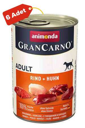 ANIMONDA - Animonda Gran Carno Sığır Etli ve Tavuklu Yetişkin Köpek Konservesi 6x400gr 6lı ANIMONDA - Animonda Gran Carno Sığır Etli ve Tavuklu Yetişkin Köpek Konservesi 6x400gr 6lı