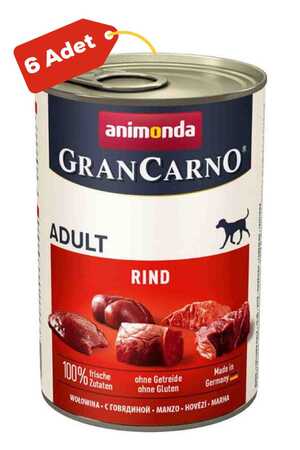 ANIMONDA - Animonda Gran Carno Sığır Etli Yetişkin Köpek Konservesi 6x400gr 6lı ANIMONDA - Animonda Gran Carno Sığır Etli Yetişkin Köpek Konservesi 6x400gr 6lı