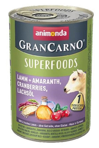 ANIMONDA - Animonda Gran Carno Superfoods Kuzu Amarant ve Kızılcıklı Yetişkin Köpek Konservesi 400gr ANIMONDA - Animonda Gran Carno Superfoods Kuzu Amarant ve Kızılcıklı Yetişkin Köpek Konservesi 400gr
