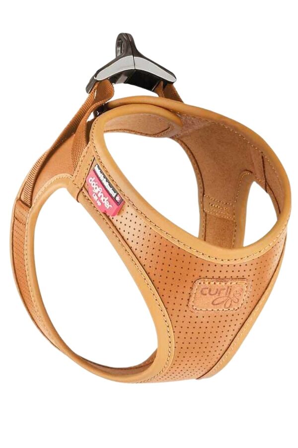 Curli Apple Leather Harness Brown 3XS
