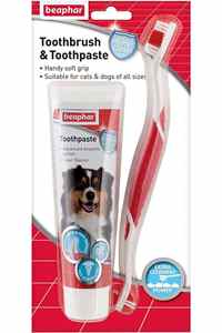BEAPHAR - Beaphar Köpekler için Diş Fırçası ve Diş Macunu Seti BEAPHAR - Beaphar Köpekler için Diş Fırçası ve Diş Macunu Seti
