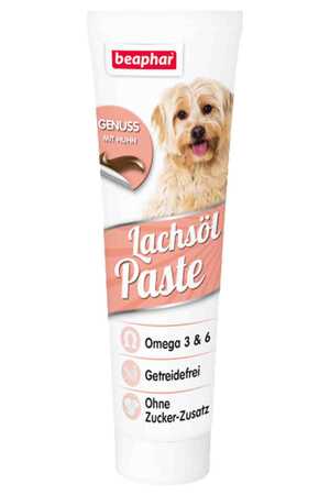 BEAPHAR - Beaphar Somonlu ve Omega 3 Destekli Köpek Vitamin Macunu 100gr BEAPHAR - Beaphar Somonlu ve Omega 3 Destekli Köpek Vitamin Macunu 100gr