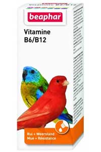 BEAPHAR - Beaphar Vitamine B6/B12 Tüy Sağlığı Kuş Vitamini 50ml