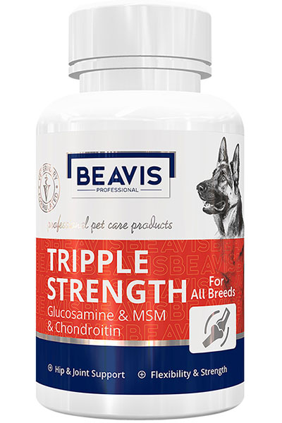 Beavis Triple Strength-Clucosamine Köpekler İçin Eklem ve İskelet Yapısı Destekleyici Tablet 60 Tablet