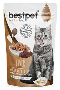 BESTPET - BestPet Adult Jelly Pouch Ciğerli Kedi Konservesi 85gr BESTPET - BestPet Adult Jelly Pouch Ciğerli Kedi Konservesi 85gr