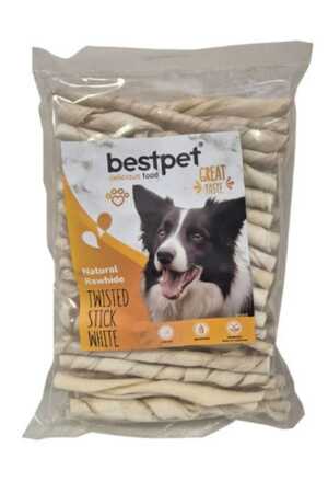 BESTPET - BestPet Burgu Beyaz Kemik Çubuk Köpek Ödülü 350gr BESTPET - BestPet Burgu Beyaz Kemik Çubuk Köpek Ödülü 350gr