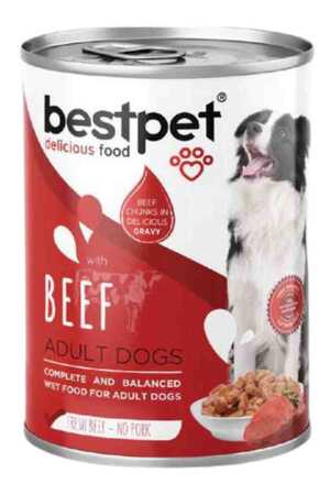 BESTPET - Bestpet Dana Etli Yetişkin Köpek Konservesi 400gr BESTPET - Bestpet Dana Etli Yetişkin Köpek Konservesi 400gr
