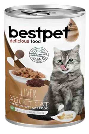 BESTPET - BestPet Parça Etli ve Ciğerli Yetişkin Kedi Konservesi 400gr BESTPET - BestPet Parça Etli ve Ciğerli Yetişkin Kedi Konservesi 400gr