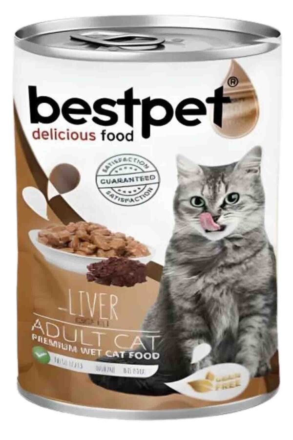 BestPet Parça Etli ve Ciğerli Yetişkin Kedi Konservesi 400gr