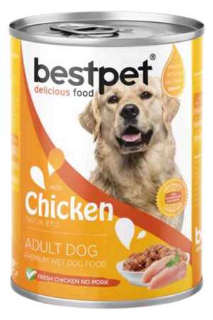 BESTPET - BestPet Sos İçinde Parça Tavuk Etli Yetişkin Köpek Konservesi 400gr BESTPET - BestPet Sos İçinde Parça Tavuk Etli Yetişkin Köpek Konservesi 400gr