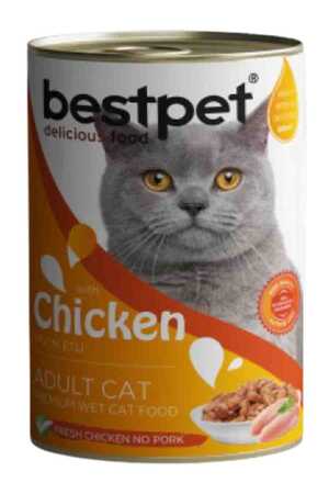 BESTPET - Bestpet Tavuklu Yetişkin Kedi Konservesi 400gr
