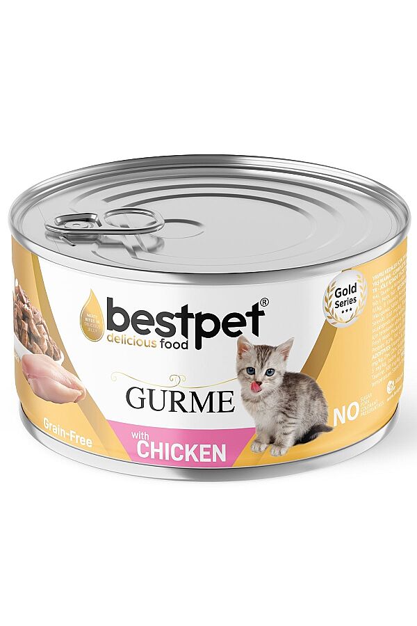Bestpet Jöle İçerisinde Tavuklu Yavru Kedi Konservesi 85gr - 1
