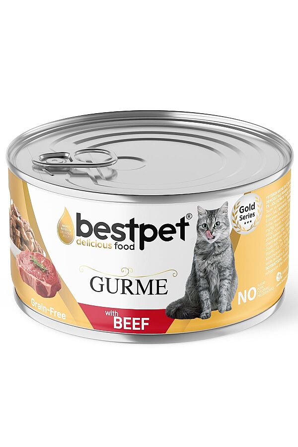 Bestpet Jöle İçerisinde Biftekli Yetişkin Kedi Konservesi 85gr - 1