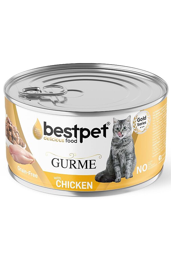 Bestpet Jöle İçerisinde Tavuklu Yetişkin Kedi Konservesi 85gr - 1