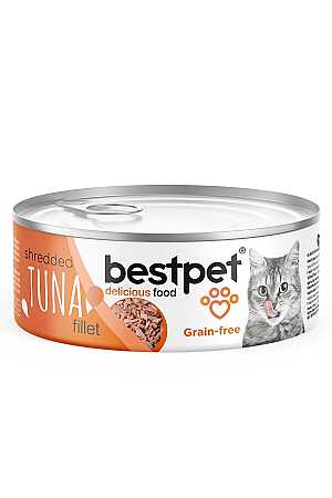 Bestpet Tahılsız Tiftik Tuna Balıklı Yetişkin Kedi Konservesi 70gr
