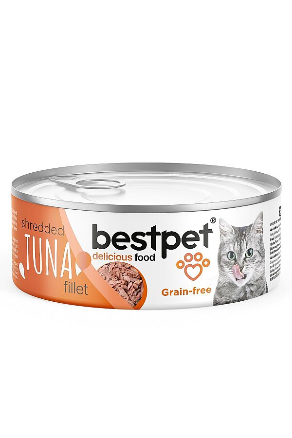 Bestpet Tahılsız Tiftik Tuna Balıklı Yetişkin Kedi Konservesi 70gr - 1