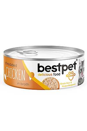 Bestpet Tahılsız Tiftik Tavuklu Yetişkin Kedi Konservesi 70gr