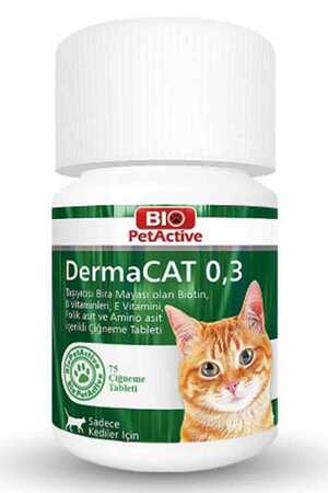 BIO PETACTIVE - Bio PetActive Dermacat Kediler İçin Sarımsaklı Maya Tableti 75 Adet